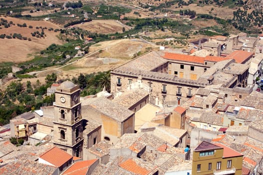 View of Leonforte, Sicily - Italy