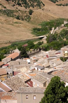 View of Leonforte, Sicily - Italy