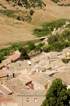 View of Leonforte, Sicily - Italy