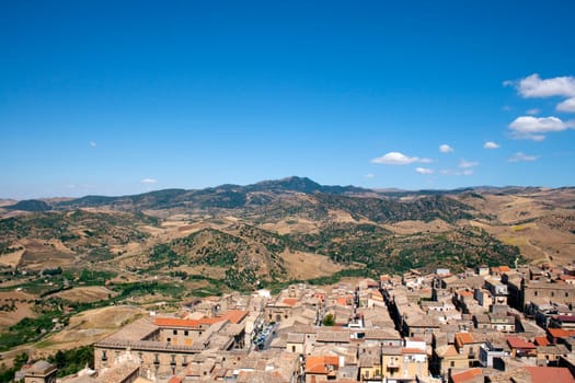View of Leonforte, Sicily - Italy