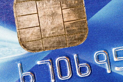 financial background. Close up view of a credit card