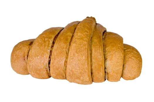 fresh tasty bun isolated over a white background