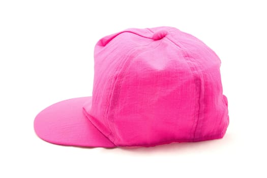 pink baby hat isolated on white background