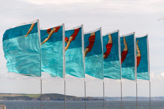 flags swimmer to Penzance in Cornwall