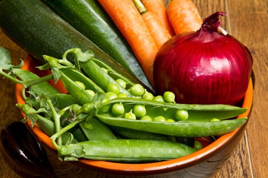 vegetable in crock