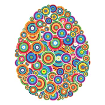 Easter Egg. Abstract SEAMLESS COLOR design on white background