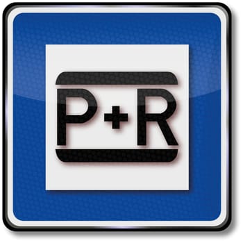 Park and Ride traffic sign