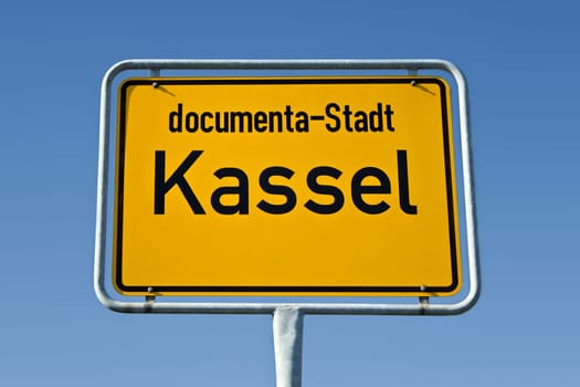 Town sign of Kassel