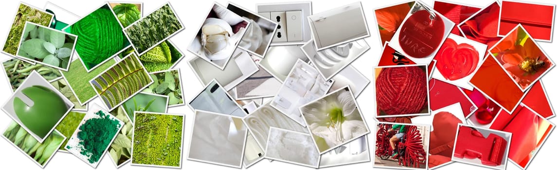 Photograph Collage of Italian flag