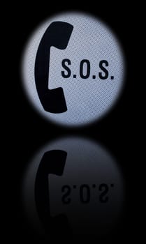 The symbol for emergency calls