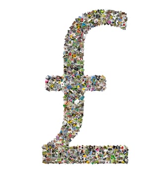 The pound sign isolated on a white background