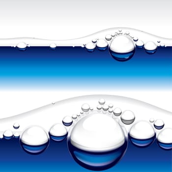 Water bubbles. Abstract vector illustration for design #2