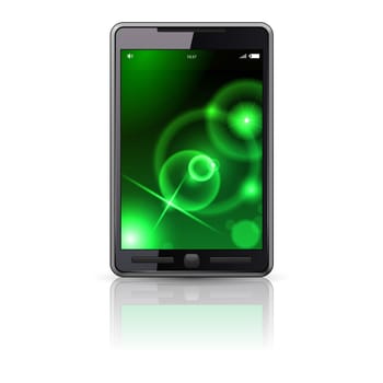 Mobile phone, vector illustration on white background