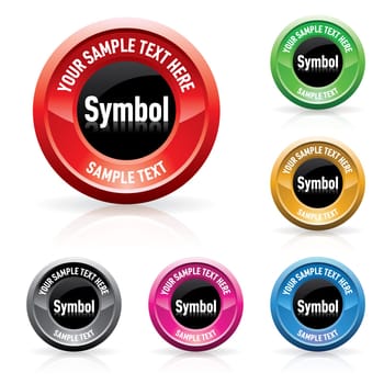 Color set of beautiful web buttons. Vector illustration.