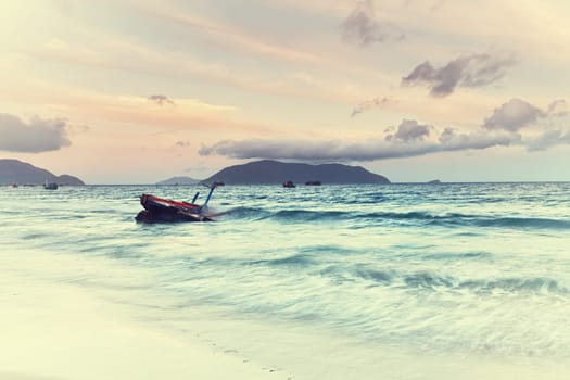 Sunrise over the sea. Con Dao. Vietnam