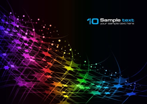Abstract vector eps10 glowing background. For your design.