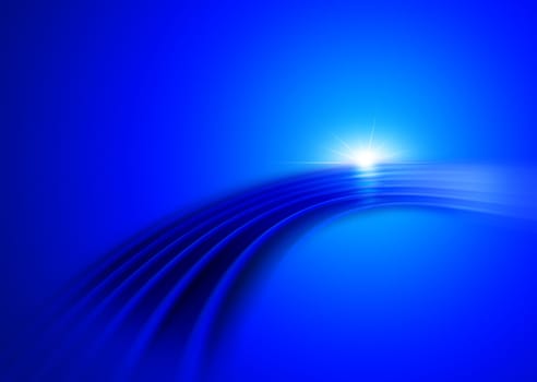 Illustration of blue abstract design