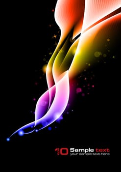Abstract vector glowing background. For your design. Eps 10