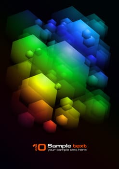 Abstract vector eps10 glowing background. For your design.