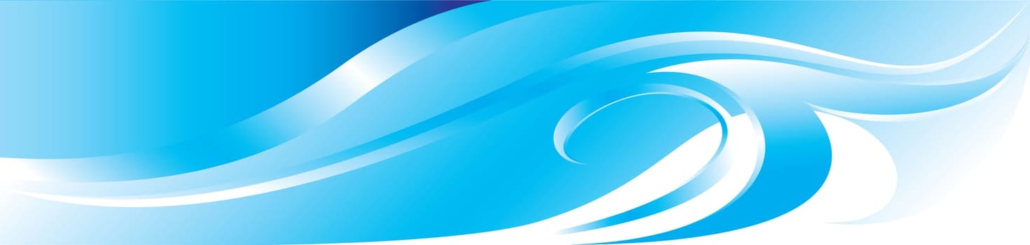 Vector blue flourish background for you design