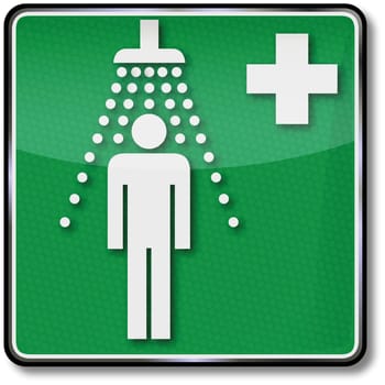 Decontaminate safety signs