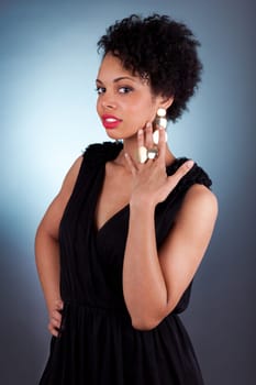 Portrait of a young beautiful African American woman