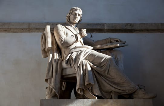 Writer monument in Brera art accademy, Italy