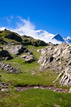 A beautiful view of the french alps