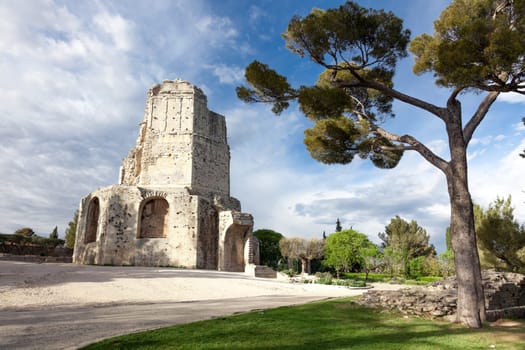 Tour Magne monument in Nimes, in France