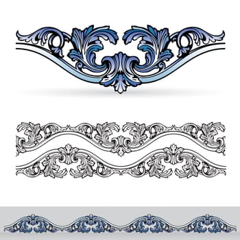 Raster version. Flora design number four. Nice design elements for your best creative ideas.