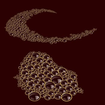 Foam coffee texture. Vector illustration for design.