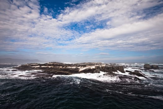 Waves breaking on rocks, Hout Bay, South Africa