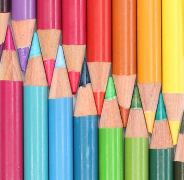 Group of color pencils
