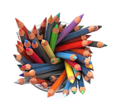 Group of color pencils