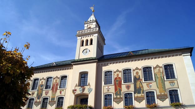 The old town hall in Bad Reichenhall,Berchtesgadener Land,Bavaria