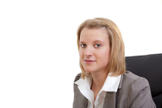 Portrait of a young thoughtful businesswoman
