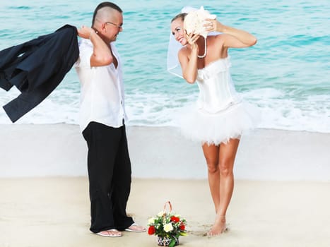 Wedding on the tropical beach
