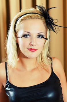 Fashion style portrait of a beautiful model