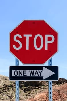 Stop One Way Combination
