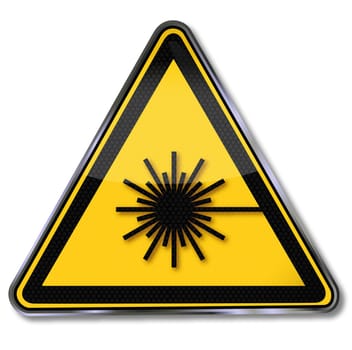 Laser Danger Sign