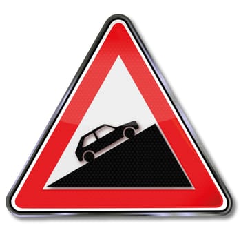 Traffic sign handbrake