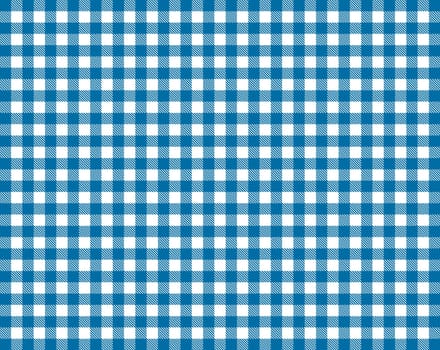 Checkered tablecloth in blue and white