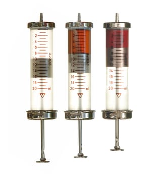 Detail of the old glass injection - retro