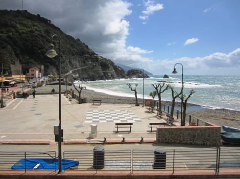 Italian Coast in  Monterosso, Italy