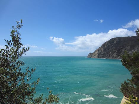 Italian Coast in  Monterosso, Italy