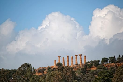 Temple of Hercules in the Valley of the Temples in Agrigento