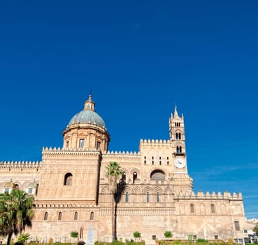 Details of the beautiful cathedral of Palermo