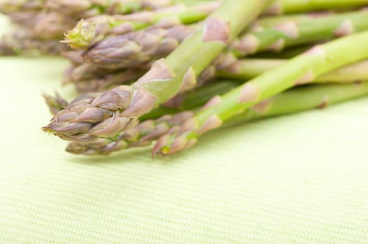 Spears of Fresh Uncooked Asparagus - Shallow Depth of Field