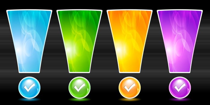 Colorful website elements. Eps 10 vector