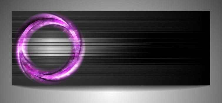 Abstract dark banner. Eps 10 vector